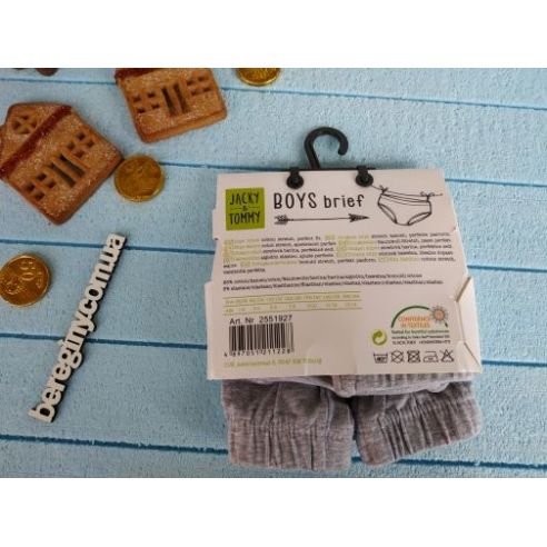 Panties Jacky & Tommy 98-104 (2pcs in UP) gray buy in online store