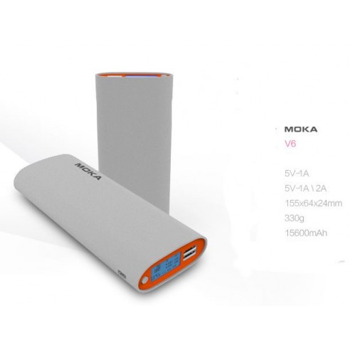 Moka V6 Power Bank - 15 600 Mah buy in online store