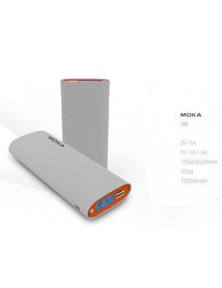 Moka V6 Power Bank - 15 600 Mah buy in online store