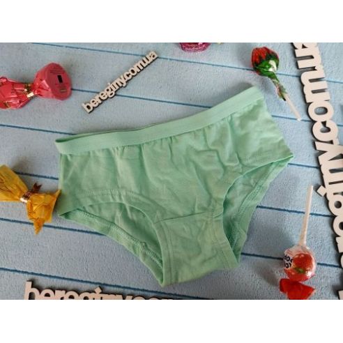 Panties for girls 122-128 (1pc) green buy in online store