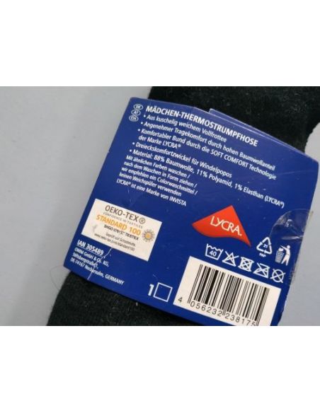 Tights terry black with pink strip Lupilu 98-104 buy in online store