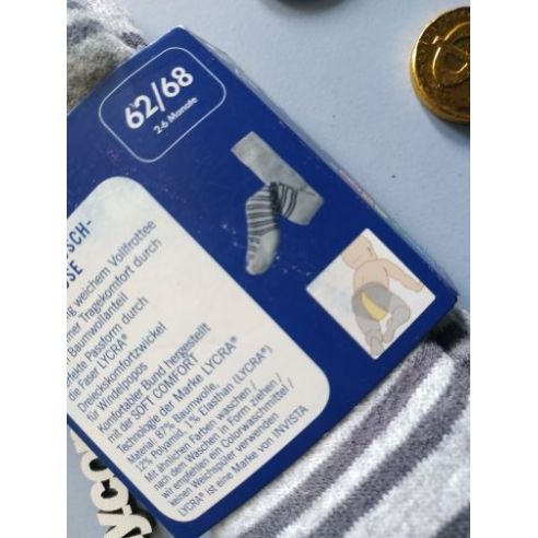 Tights terry light gray Lupilu 62-68 buy in online store