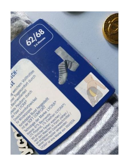 Tights terry light gray Lupilu 62-68 buy in online store