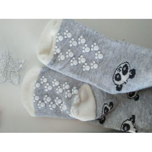 Anti-slip Tights Lupilu Light Gray Panda buy in online store
