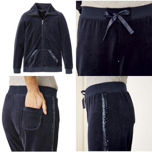 Velor Suit Esmara - Blue M buy in online store