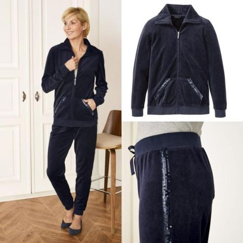 Velor Suit Esmara - Blue M buy in online store