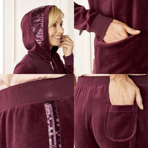 Velor Suit Esmara - Red M buy in online store