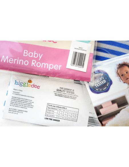 Man Slip Higgledee 6-12 months Merino Wool Pink buy in online store