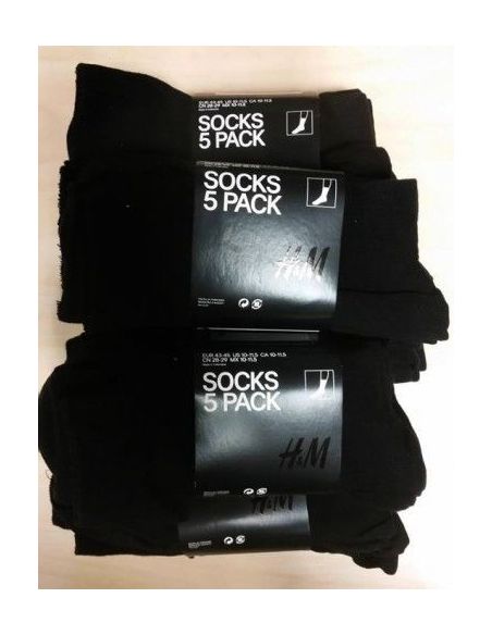 Men's socks H & M black (5 pairs) 43-45 buy in online store