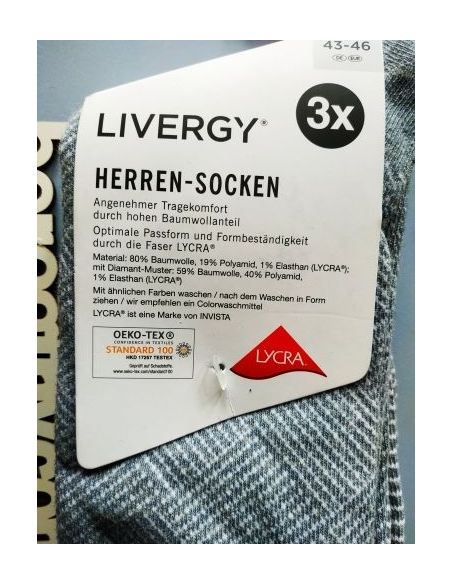 Men's Socks Liverge Gray (3 Couples) 39-42 buy in online store Men's Socks Liverge Gray (3 Couples) 39-42 buy in online store