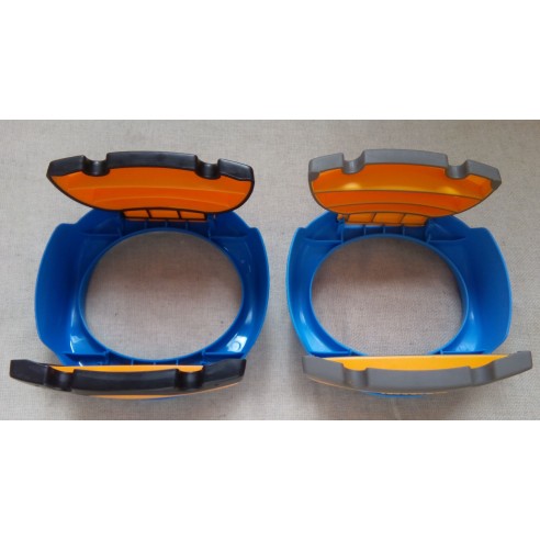 Road folding pot plastic blue and toilet seat 2 in 1 buy in online store