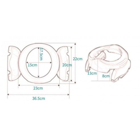 Road folding pot plastic blue and toilet seat 2 in 1 buy in online store