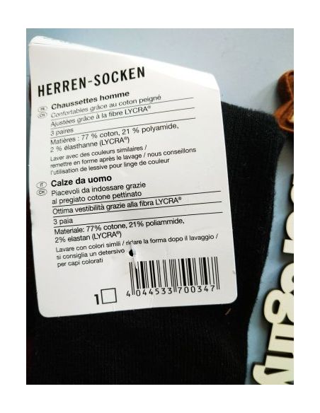 Men's socks Livery Gray and Bordeaux (3 pairs) 39-42 buy in online store