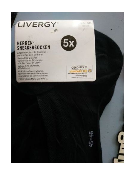 Men's socks Livergy Thin (5 pairs) 35-36 buy in online store