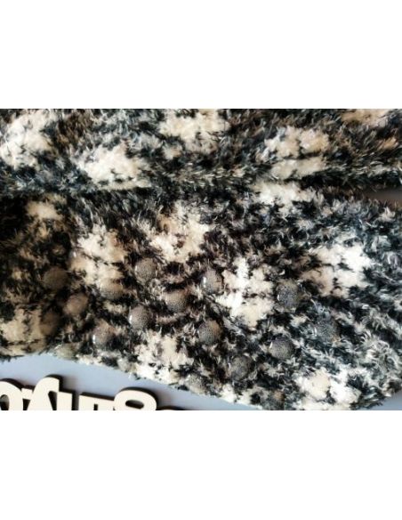 Socks fluffy anti-slip 31-34 dark gray buy in online store