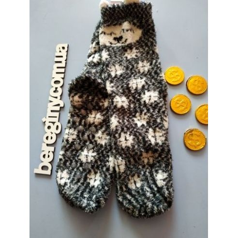 Socks fluffy anti-slip 31-34 panda buy in online store