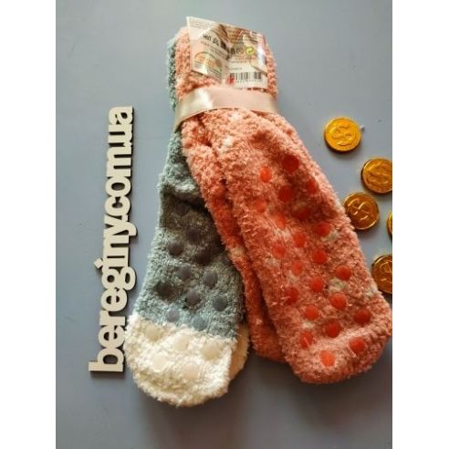 Socks fluffy anti-slip 27-30 snowman buy in online store