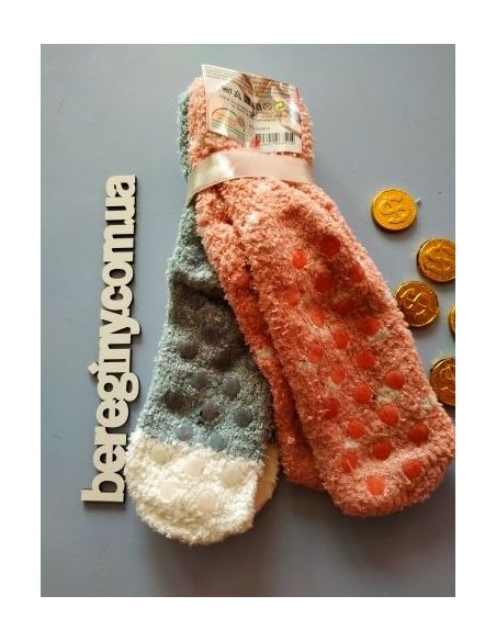 Socks fluffy anti-slip 27-30 snowman buy in online store