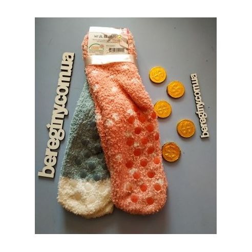 Socks fluffy anti-slip 31-34 snowman buy in online store