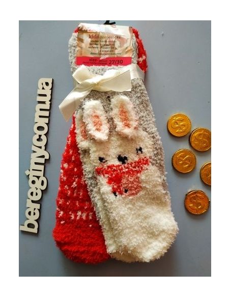 Socks fluffy anti-slip 35-38 hare buy in online store