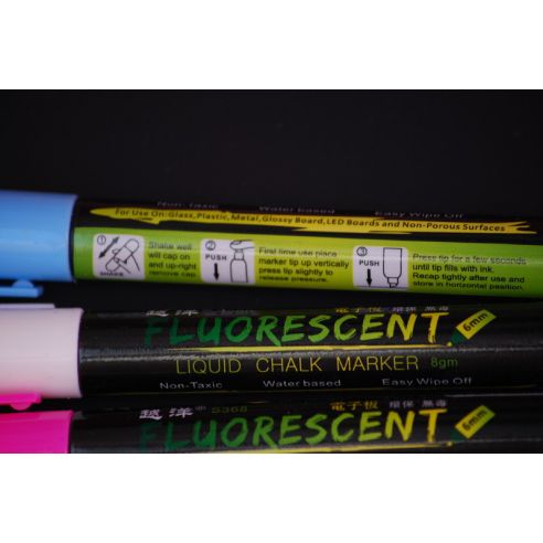 Cretaceous marker on water based Fluorescent - beveled and round edge - set of 8 colors buy in online store