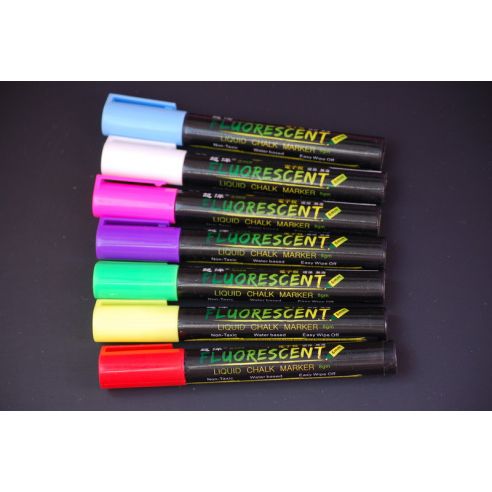 Cretaceous marker on water based Fluorescent - beveled and round edge - set of 8 colors buy in online store