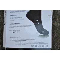 Bamboo socks with a terry sole - White 39-42 buy in online store 2