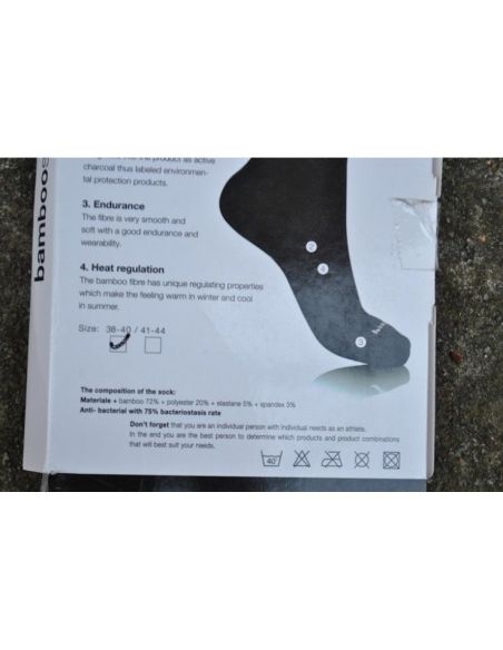 Bamboo socks with a terry sole - White 39-42 buy in online store Bamboo socks with a terry sole - White 39-42 buy in online store