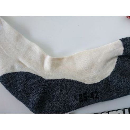 Bamboo socks with a terry sole - White 39-42 buy in online store