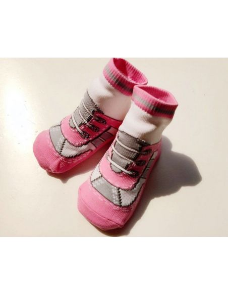 Baby socks with anti-slip sole size 24 months - Pink sneakers buy in online store Baby socks with anti-slip sole size 24 months - Pink sneakers buy in online store
