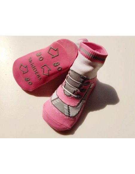 Baby socks with anti-slip sole size 24 months - Pink sneakers buy in online store Baby socks with anti-slip sole size 24 months - Pink sneakers buy in online store