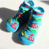 Baby socks with anti-slip sole size 12 months - Dinosaurs buy in online store 2