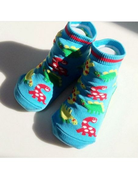 Baby socks with anti-slip sole size 12 months - Dinosaurs buy in online store Baby socks with anti-slip sole size 12 months - Dinosaurs buy in online store