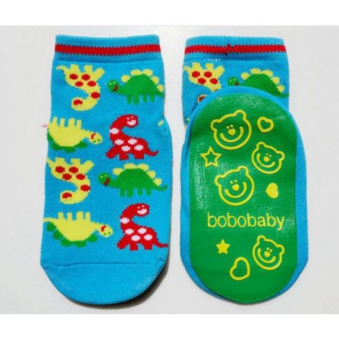 Baby socks with anti-slip sole size 12 months - Dinosaurs buy in online store