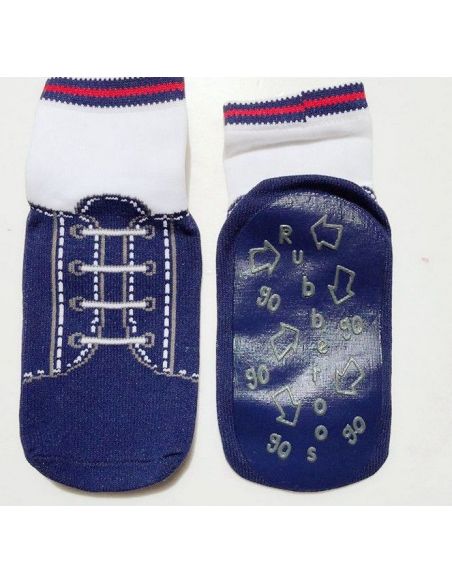 Baby socks with anti-slip sole size 12 months - Blue sneakers buy in online store Baby socks with anti-slip sole size 12 months - Blue sneakers buy in online store