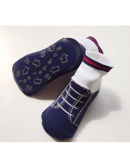 Baby socks with anti-slip sole size 12 months - Blue sneakers buy in online store Baby socks with anti-slip sole size 12 months - Blue sneakers buy in online store