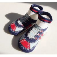 Baby socks with anti-slip sole size 12 months - Blue sneakers buy in online store 2