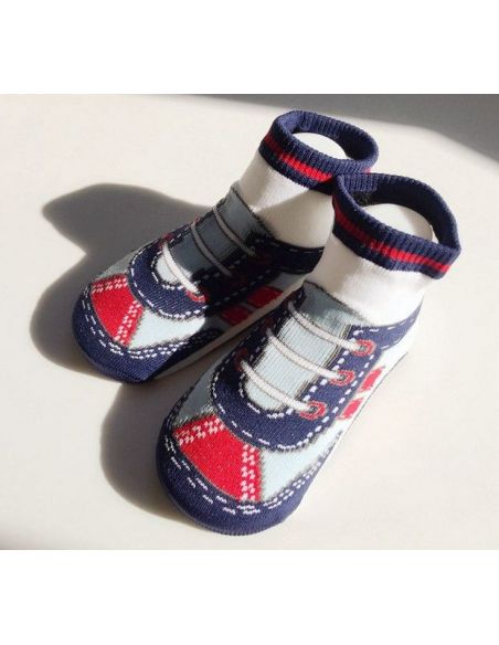 Baby socks with anti-slip sole size 12 months - Blue sneakers buy in online store Baby socks with anti-slip sole size 12 months - Blue sneakers buy in online store