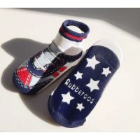 Baby socks with anti-slip sole size 12 months - Blue sneakers buy in online store