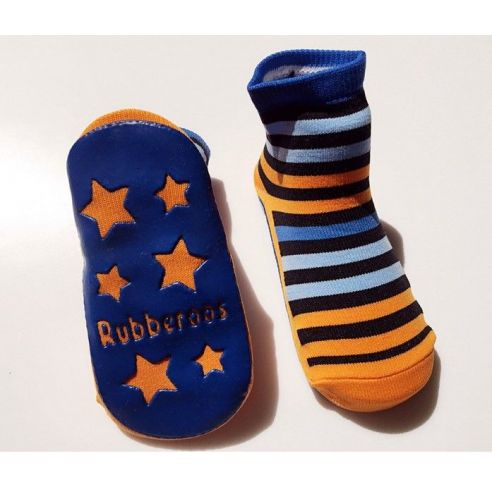 Baby socks with anti-slip sole size 12 months - strips buy in online store