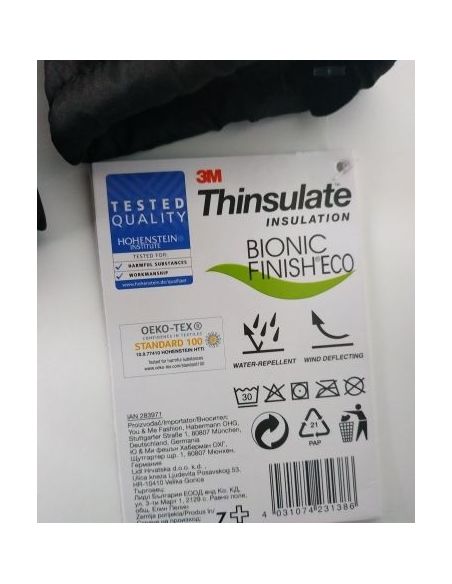 CRIVIT mittens with polar insulation Thinsulate black size 6 buy in online store