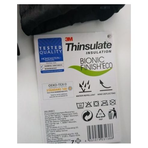CRIVIT mittens with polar insulation Thinsulate black size 6.5 buy in online store