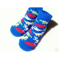 Baby socks with anti-slip sole size 18 months - Dinosaurs blue buy in online store 2