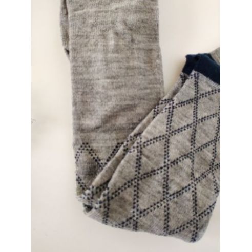 Merino wool tights 74-80 gray with drawing buy in online store