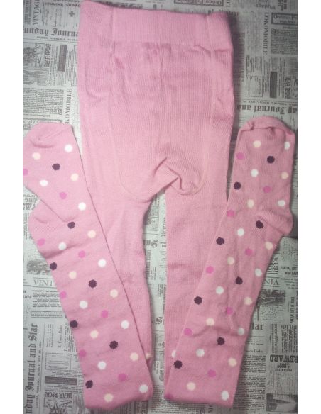 Merino wool tights 98-104p - pink circle buy in online store