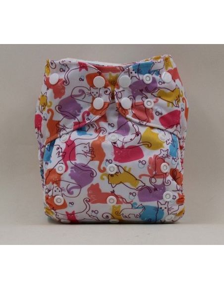 Reusable diaper on microflis buttons with built-in liners - cats buy in online store Reusable diaper on microflis buttons with built-in liners - cats buy in online store