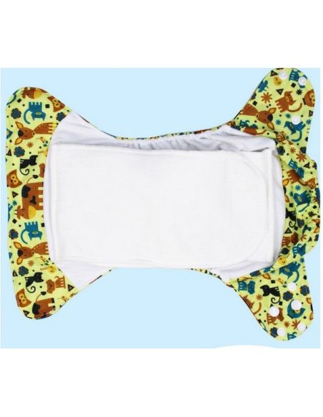 Reusable diaper on microflis buttons with built-in liners - gylf and monkey buy in online store Reusable diaper on microflis buttons with built-in liners - gylf and monkey buy in online store