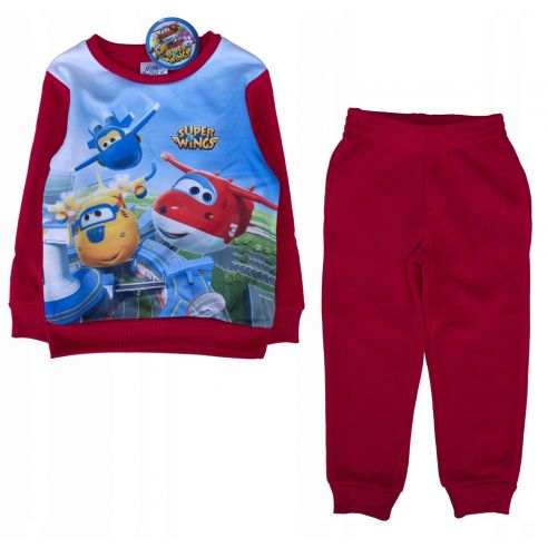 Children's Fleece Sports Costume - Super Wings Pijama 3-6let Red buy in online store