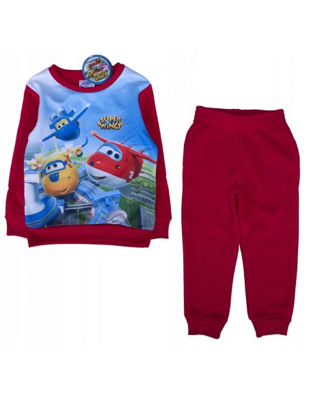 Children's Fleece Sports Costume - Super Wings Pijama 3-6let Red buy in online store