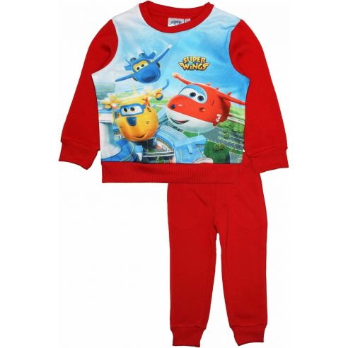 Children's Fleece Sports Costume - Super Wings Pijama 3-6let Red buy in online store